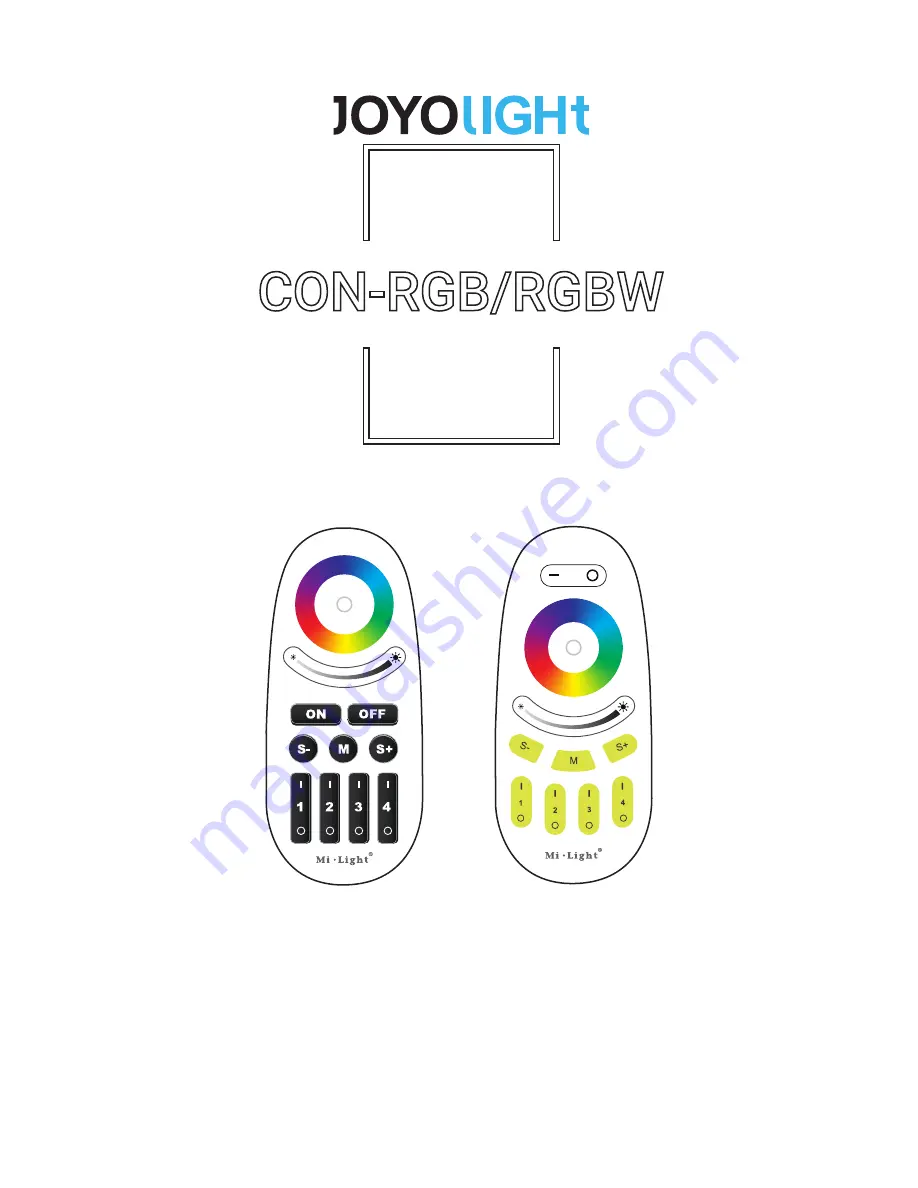 Joyolight CON-RGB User Manual Download Page 1