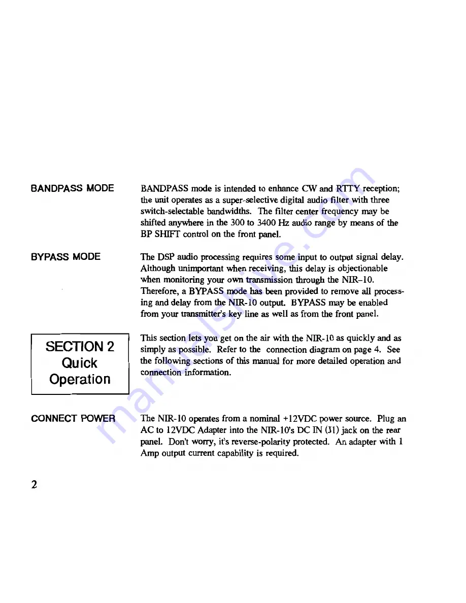 JPS Communications NIR-10 Instruction Manual Download Page 6