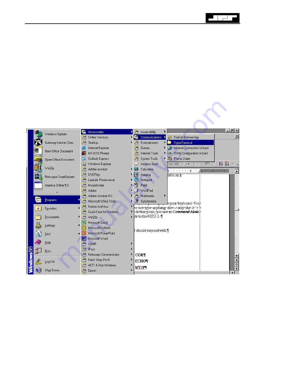 JPS Communications NXU-2 Installation And Operation Manual Download Page 24