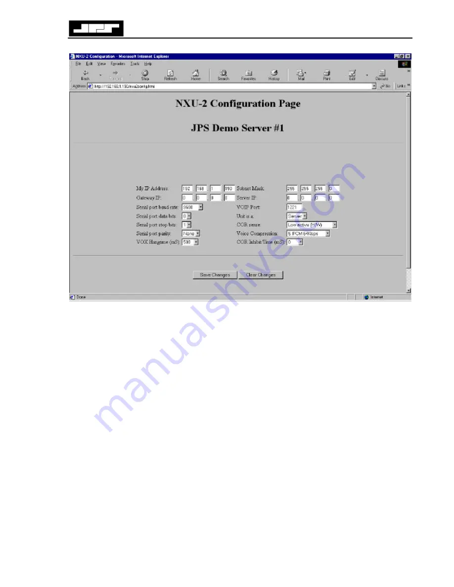 JPS Communications NXU-2 Installation And Operation Manual Download Page 35