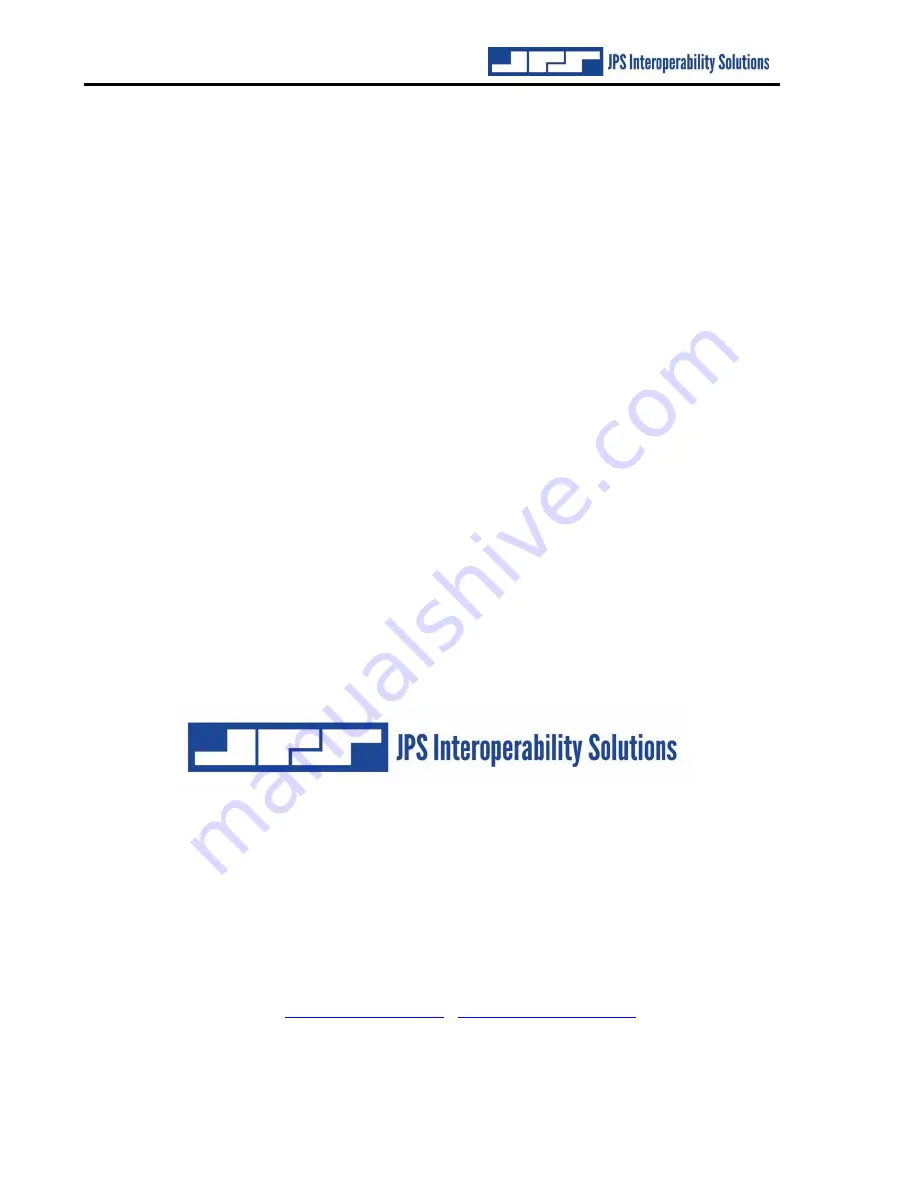 JPS PTG-10 Installation And Operation Manual Download Page 2