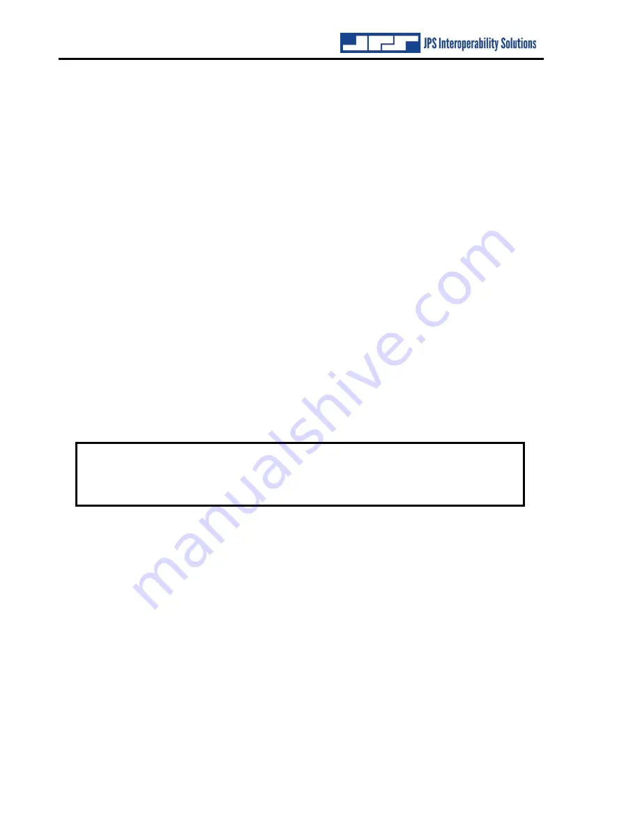 JPS PTG-10 Installation And Operation Manual Download Page 10