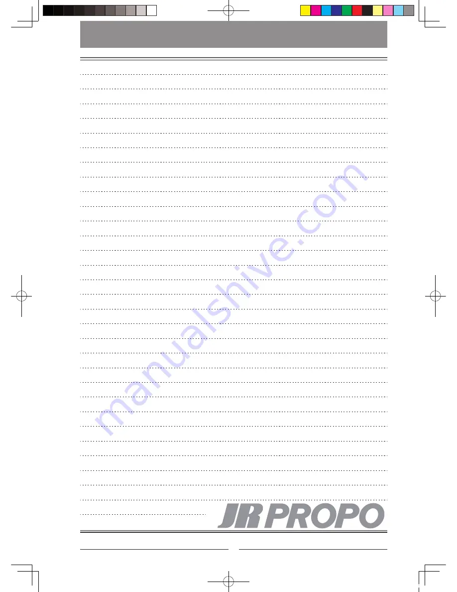 JR ProPo XG6 Operation Manual Download Page 71