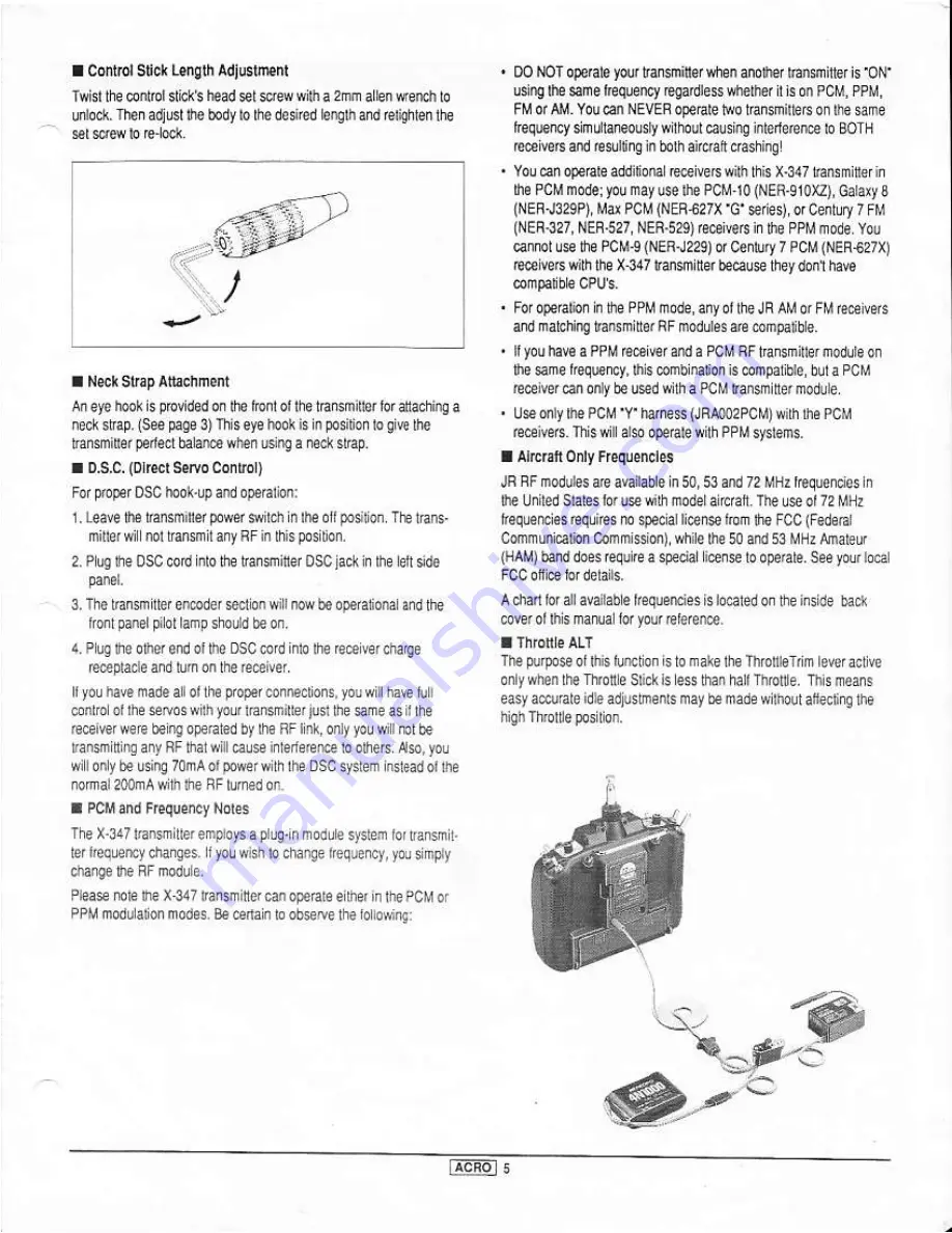 JR x-347 Instruction Manual Download Page 7