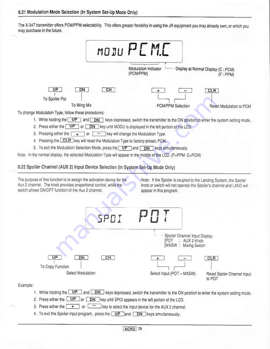 JR x-347 Instruction Manual Download Page 41