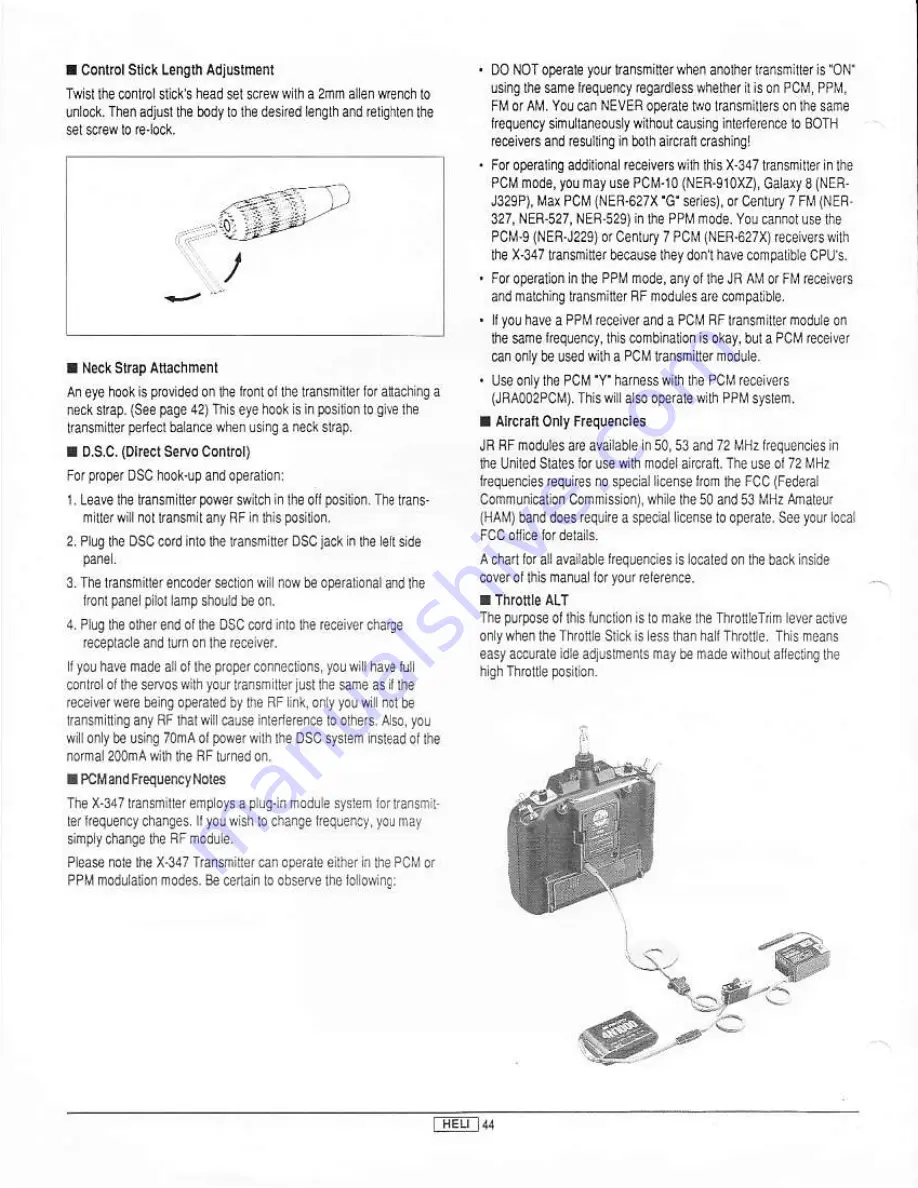 JR x-347 Instruction Manual Download Page 46