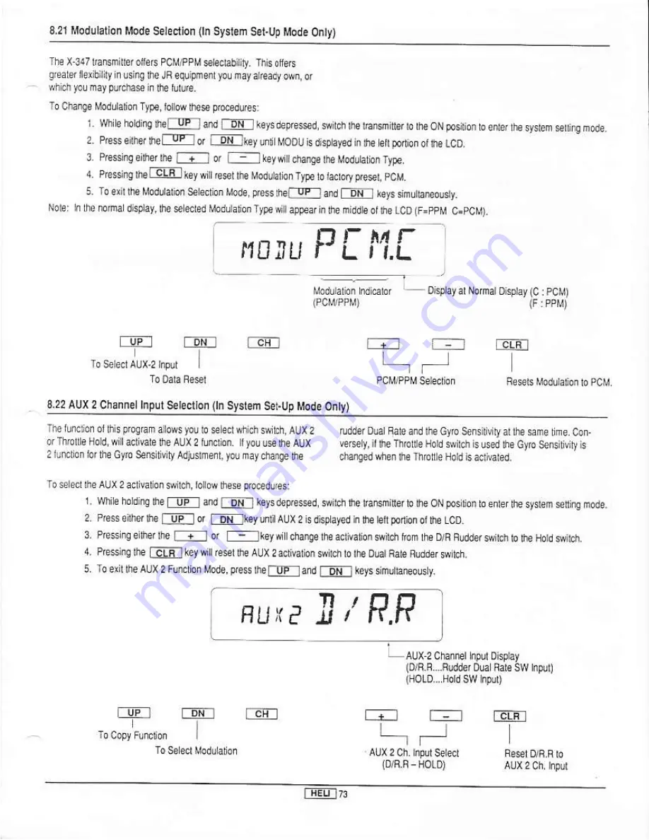 JR x-347 Instruction Manual Download Page 75