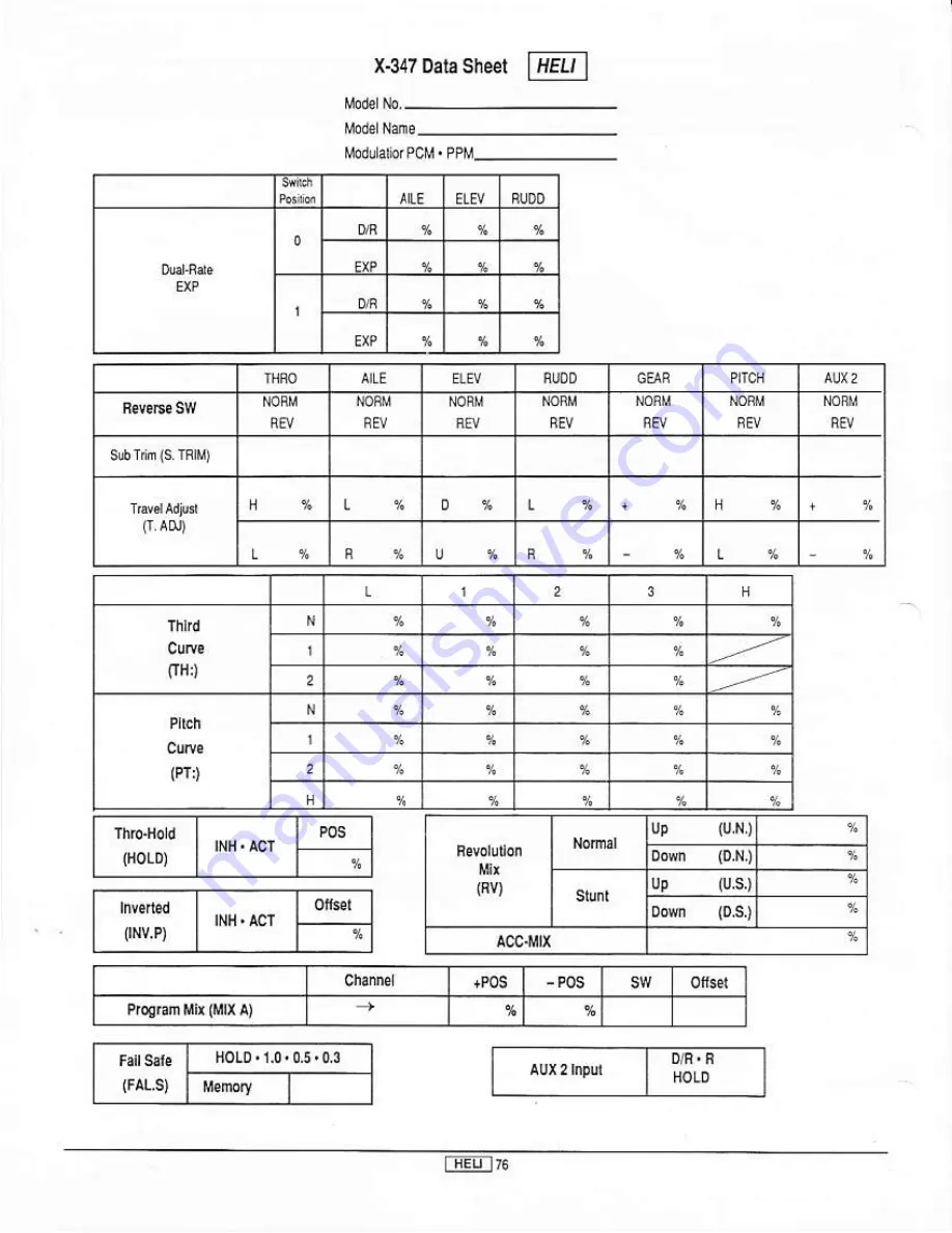 JR x-347 Instruction Manual Download Page 78