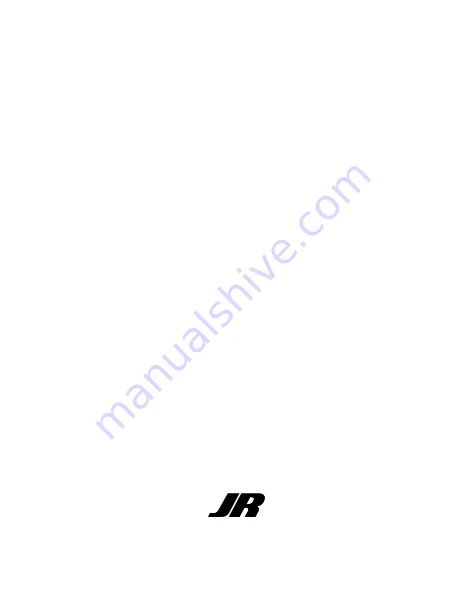 JR XF631 Quick Start Manual Download Page 35