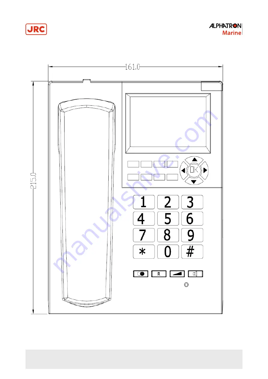 JRC Alphatron Marine AlphaPhone 100 AS Installation And Operation Manual Download Page 16