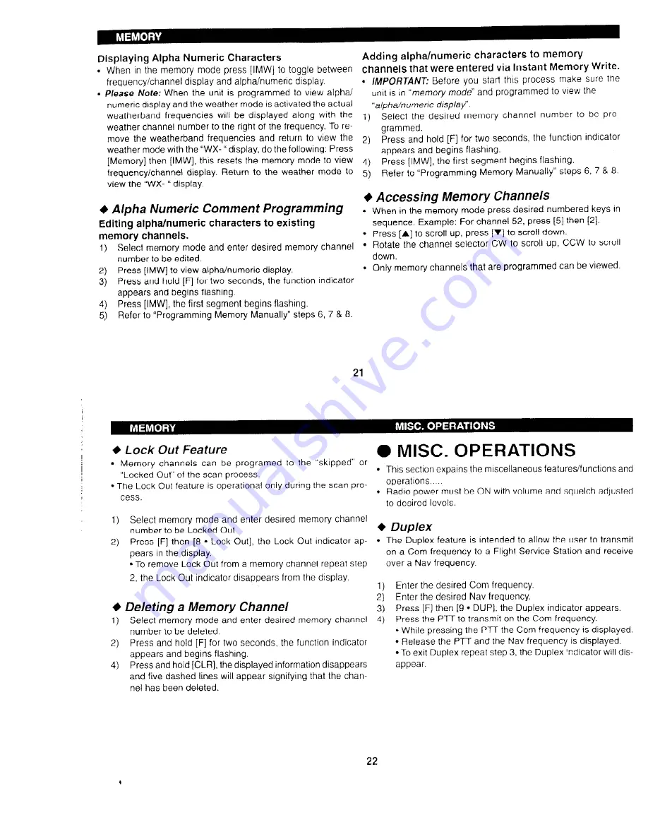 JRC JHP-500 Com Operation Manual Download Page 10