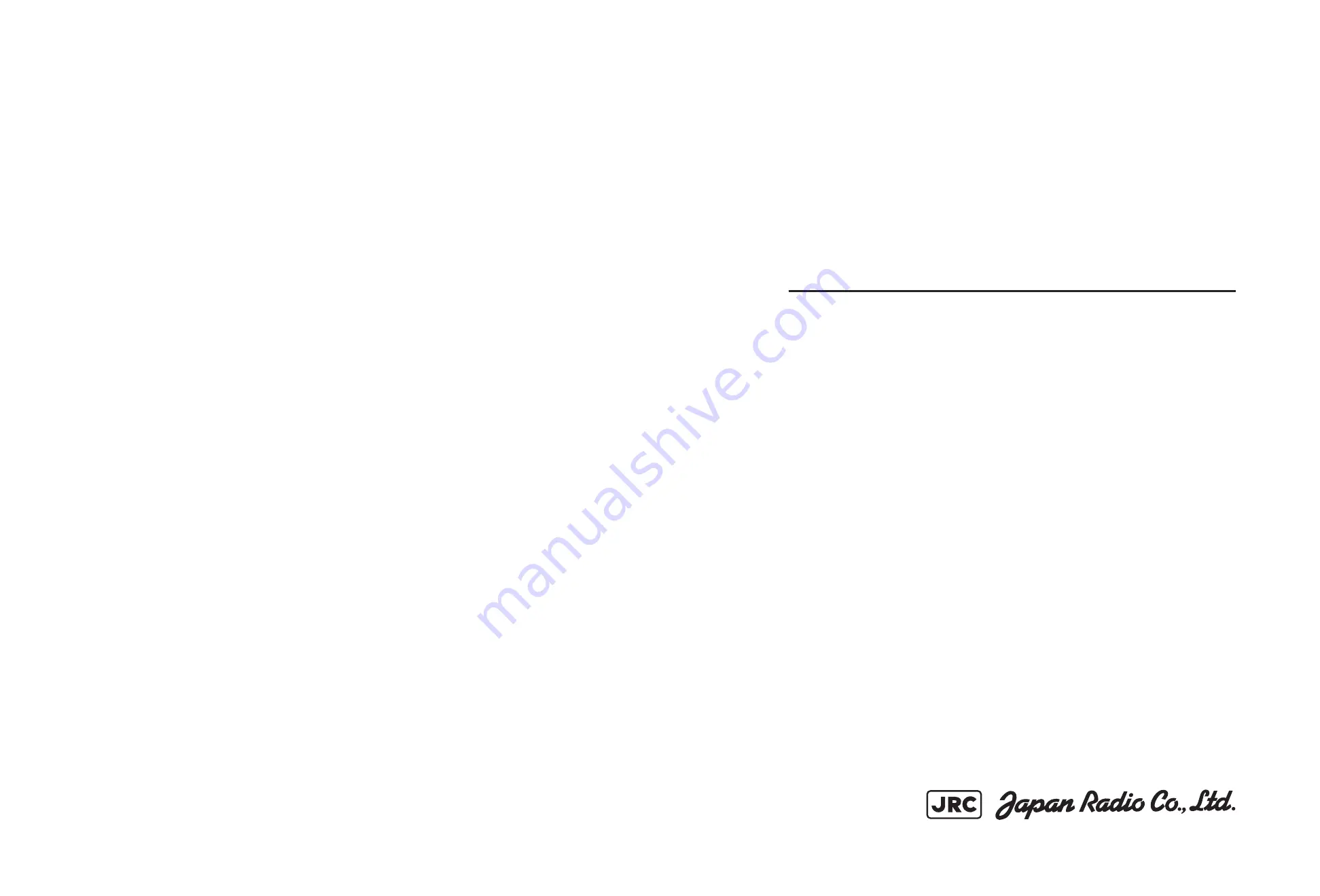 JRC JMA-7110-6XA Instruction Manual Download Page 1