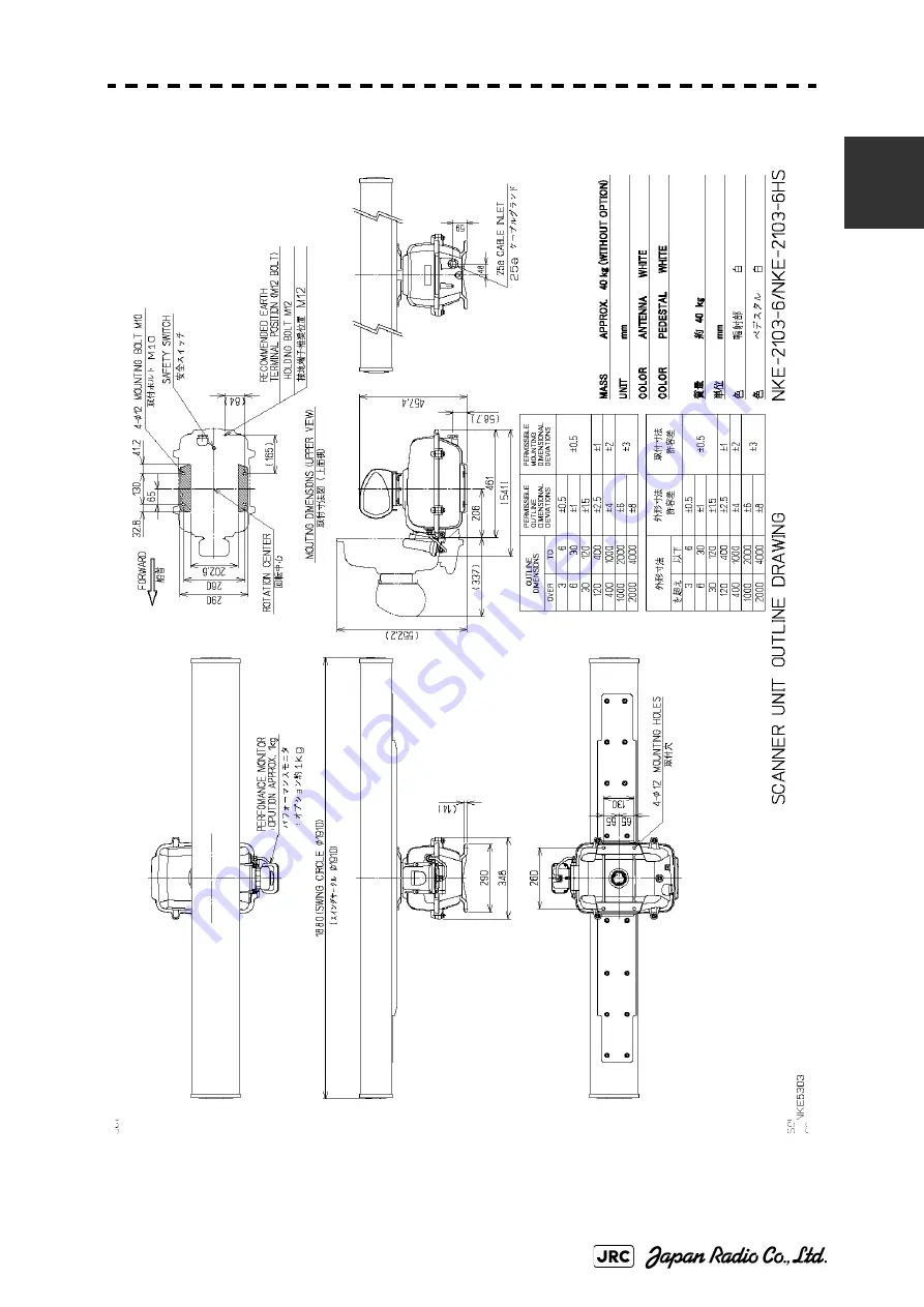 JRC JMA-9110-6XA Instruction Manual Download Page 61