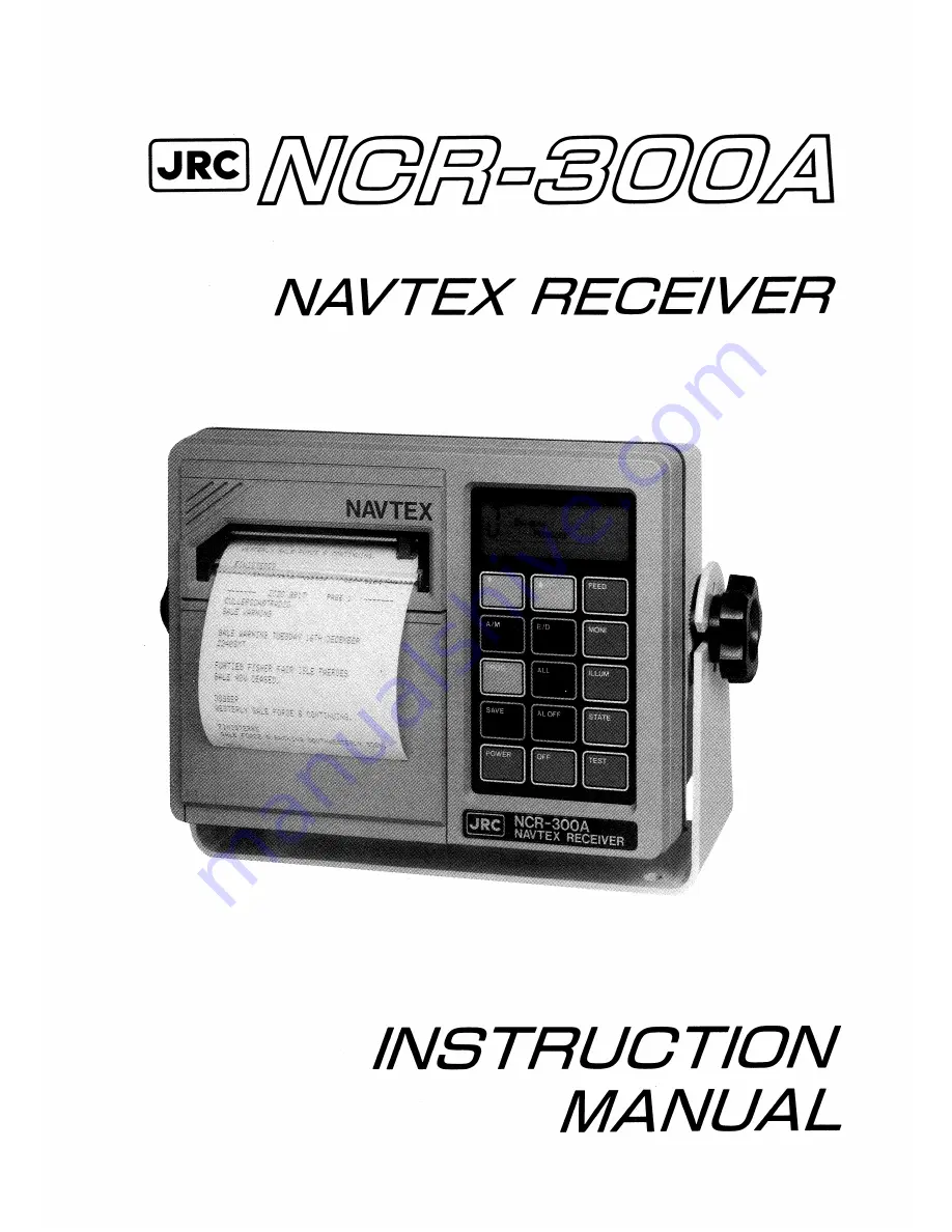 JRC NCR 300A Manual Download Page 1