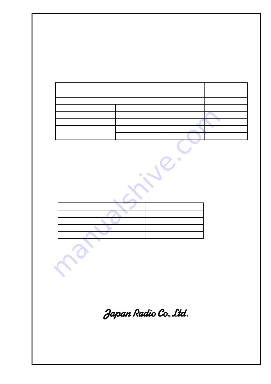 JRC NSVA253 Manual Download Page 1