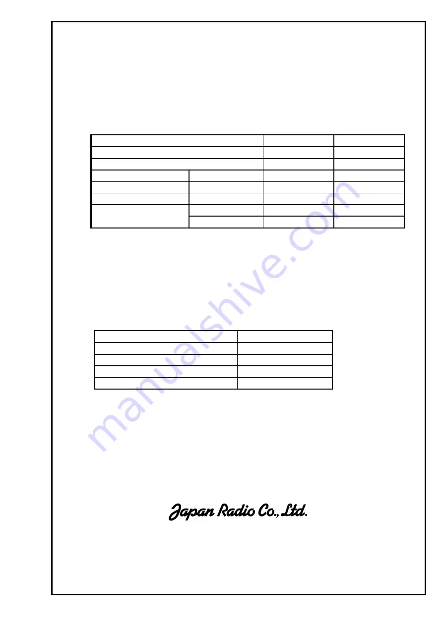 JRC NSVA254 Manual Download Page 1