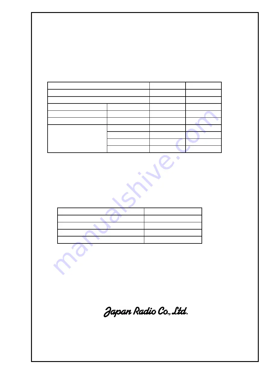 JRC NSVA277 Manual Download Page 1