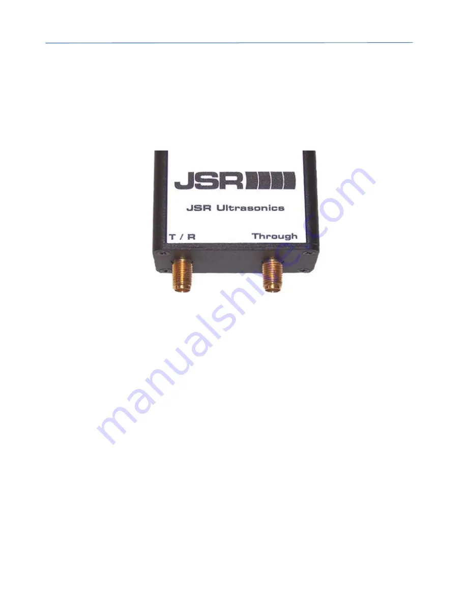 JSR Ultrasonics PureView Series Operator'S Manual Download Page 12