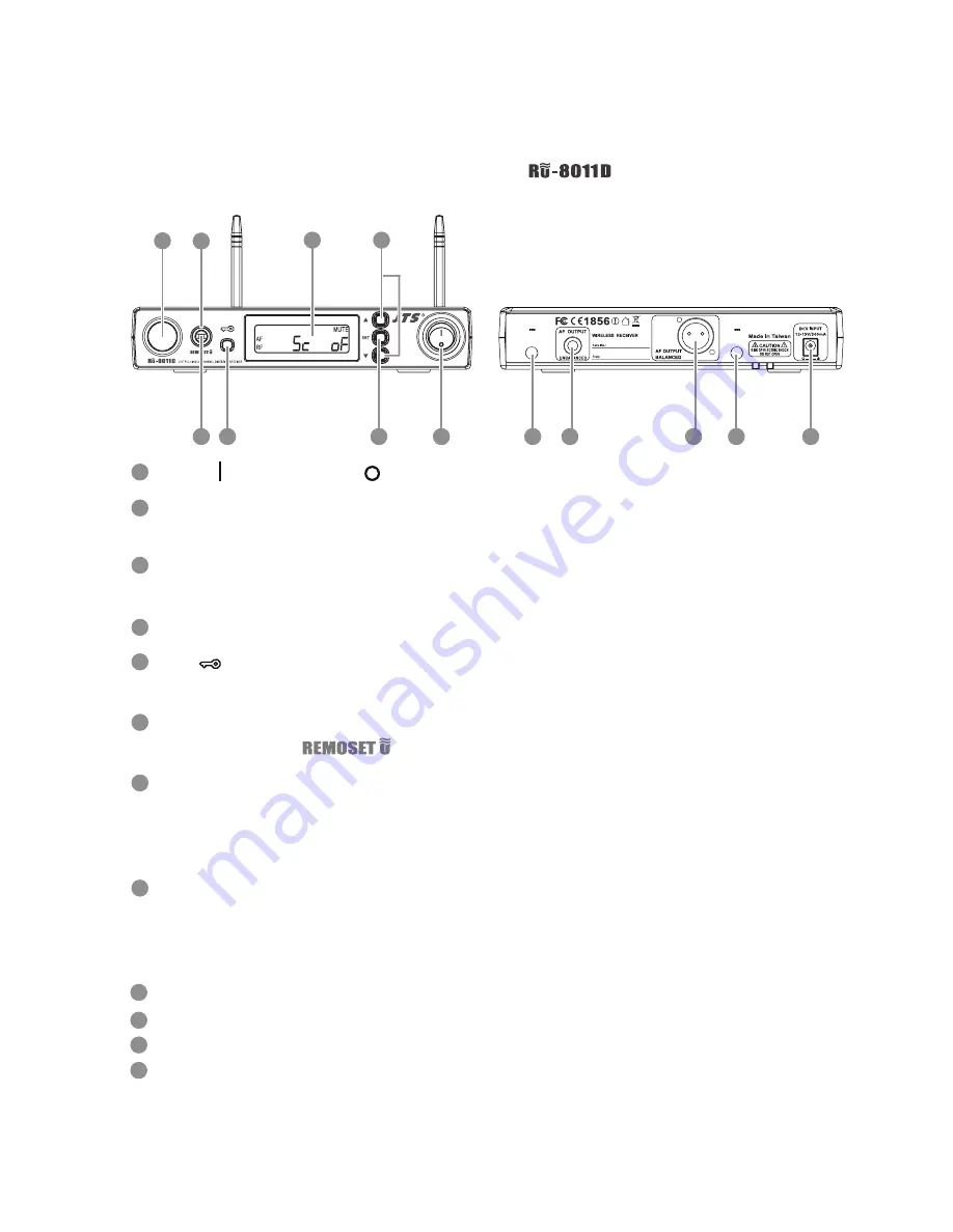 JTS CM-125i Instruction Manual Download Page 12