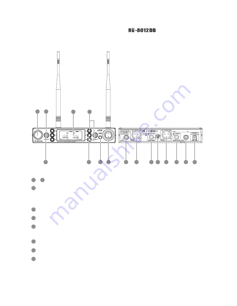 JTS CM-125i Instruction Manual Download Page 16