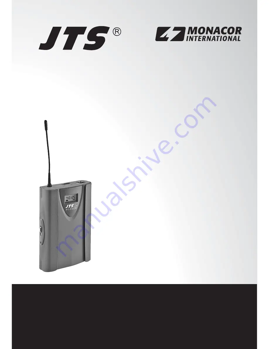 JTS PT-950B/2 Instruction Manual Download Page 1