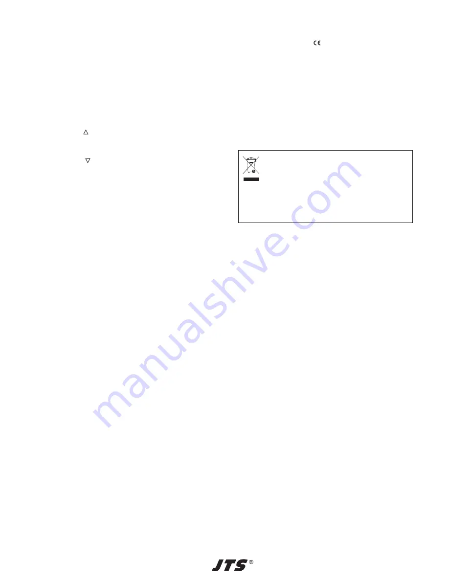 JTS PT-950B/2 Instruction Manual Download Page 4