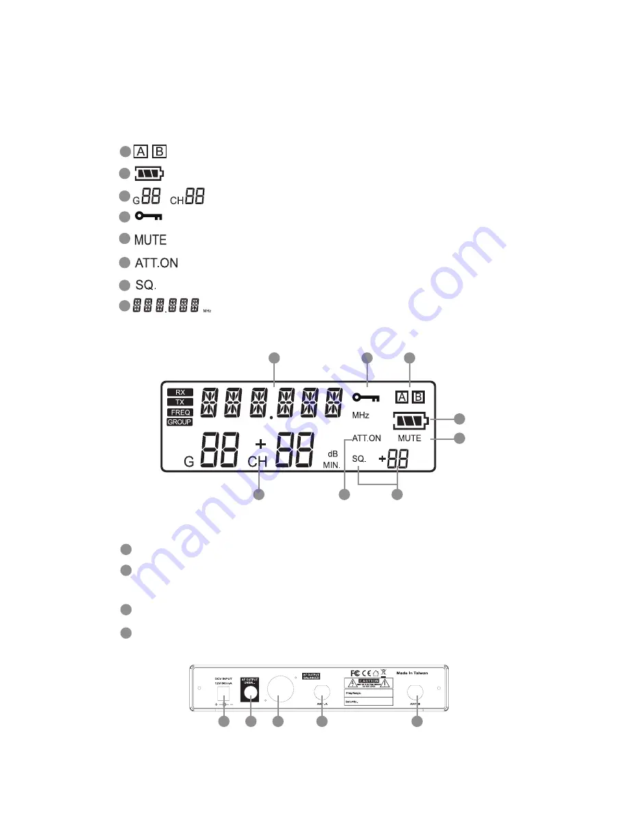 JTS RU-901G3 Instruction Manual Download Page 11