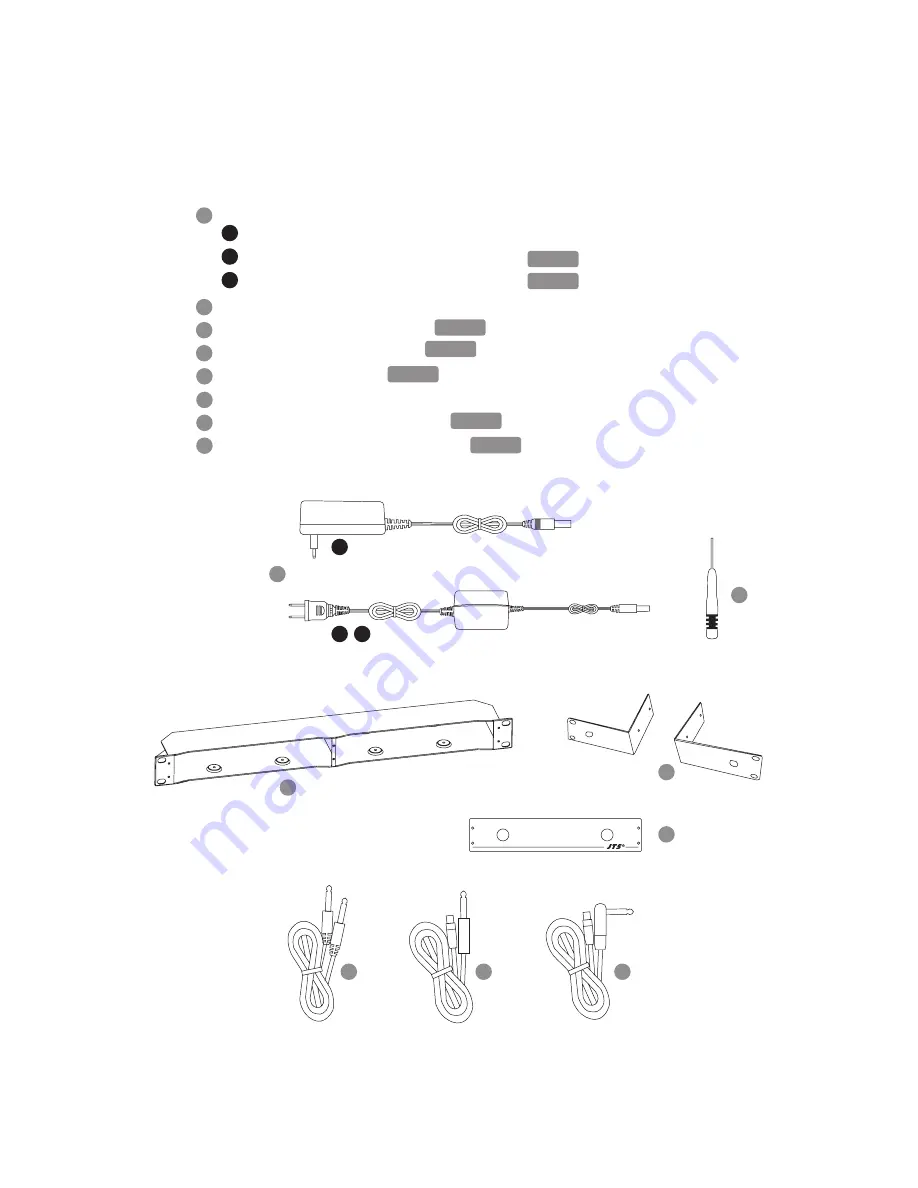 JTS RU-901G3 Instruction Manual Download Page 19