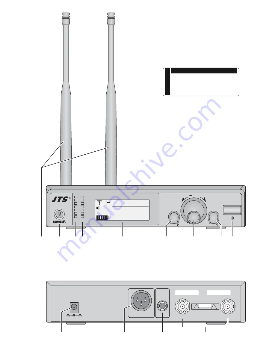 JTS UF-10R/12 Instruction Manual Download Page 3