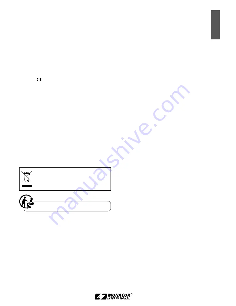 JTS UF-20TB/5 Instruction Manual Download Page 21