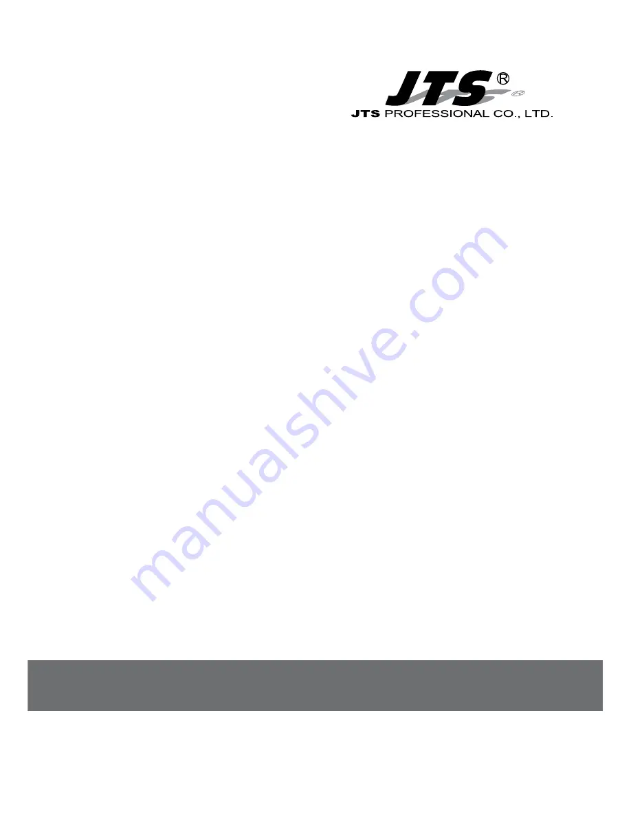 JTS US-8010 Instruction Manual Download Page 1