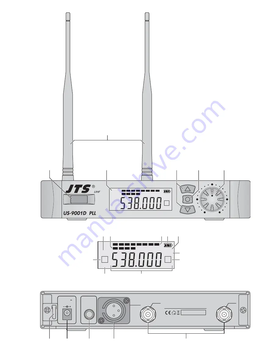 JTS US-9001D Instruction Manual Download Page 3