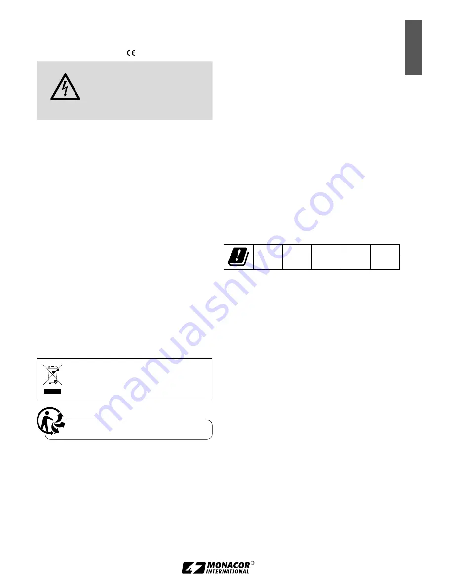 JTS US-902D/5 Instruction Manual Download Page 11