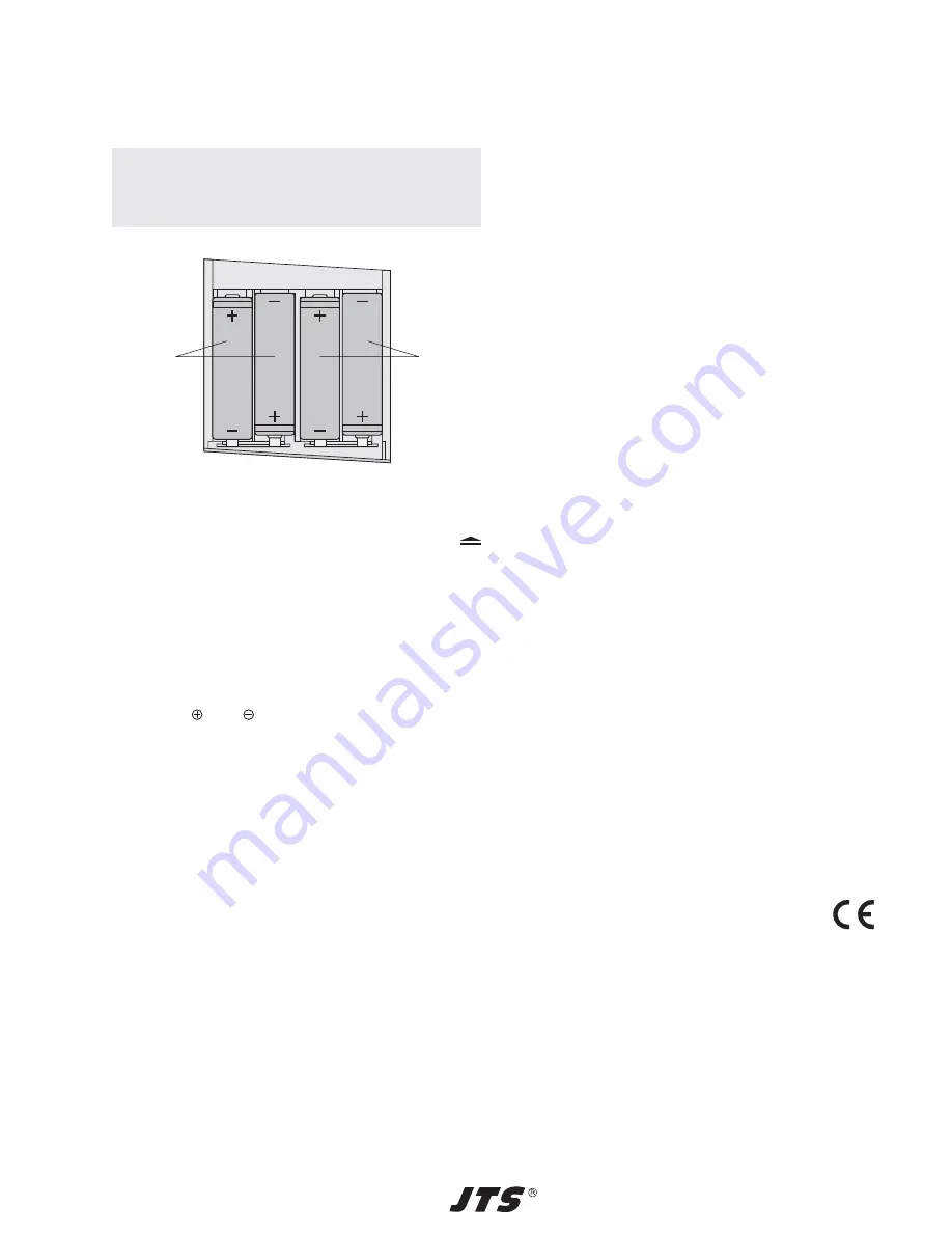 JTS US-903DC PRO/2 Instruction Manual Download Page 8