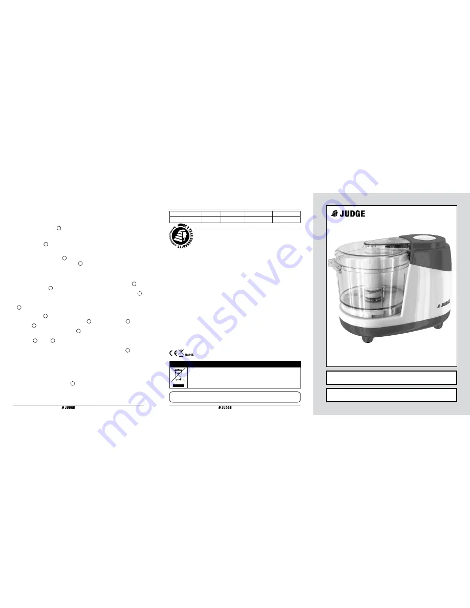 Judge JEA49 Instruction Manual Download Page 1