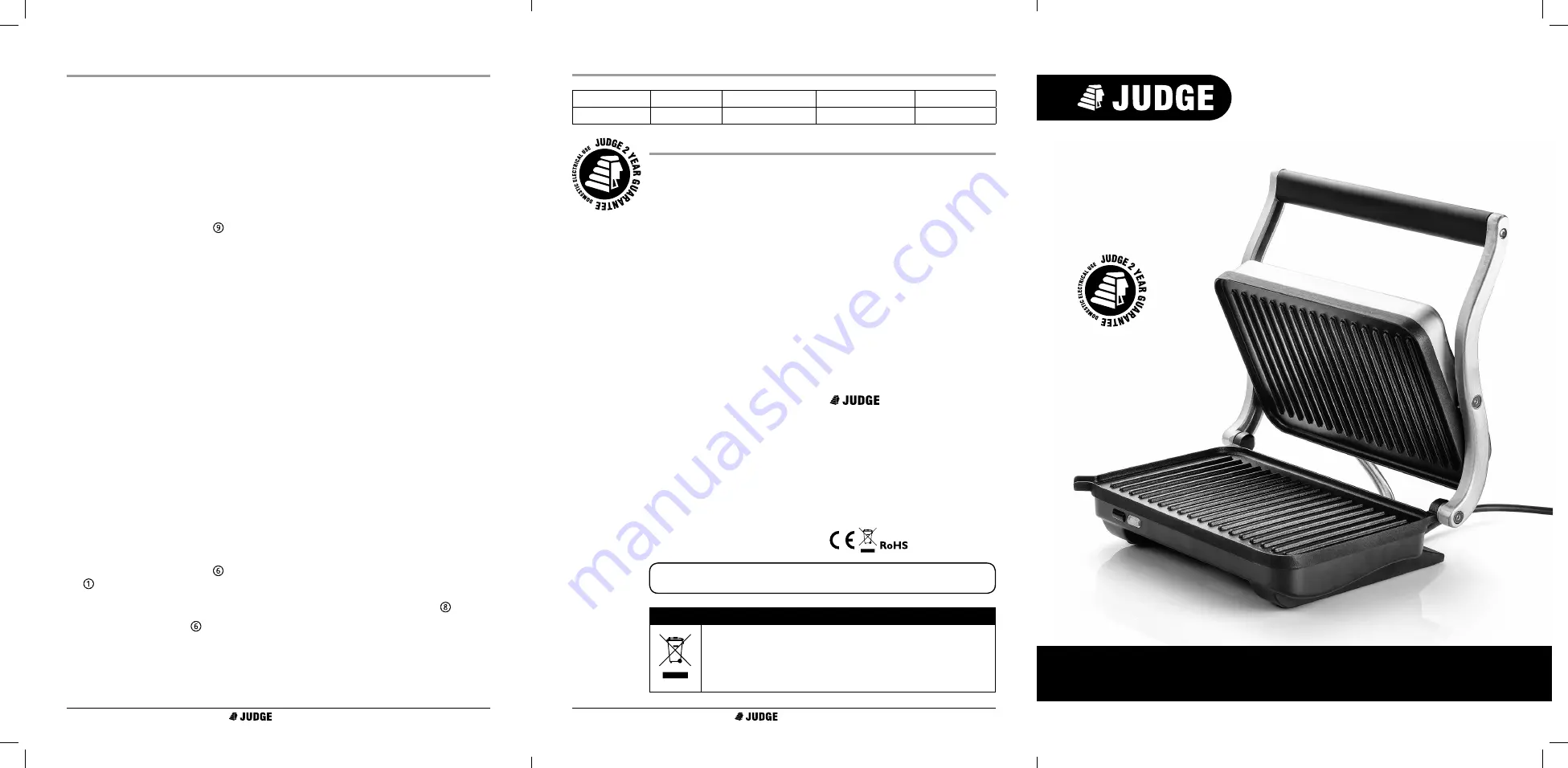 Judge JEA68 Instruction Manual Download Page 1