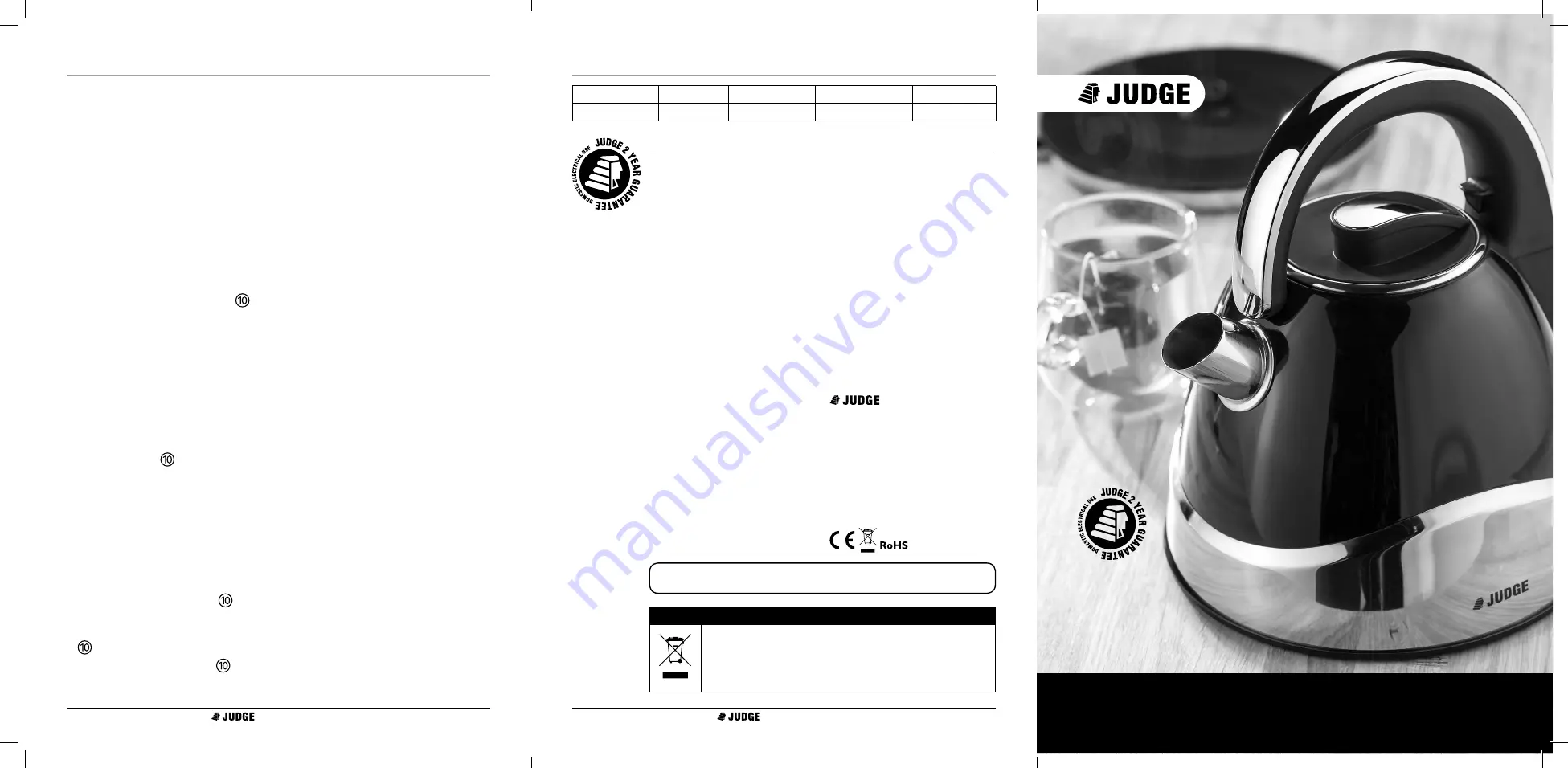 Judge JEA79 Instruction Manual Download Page 1