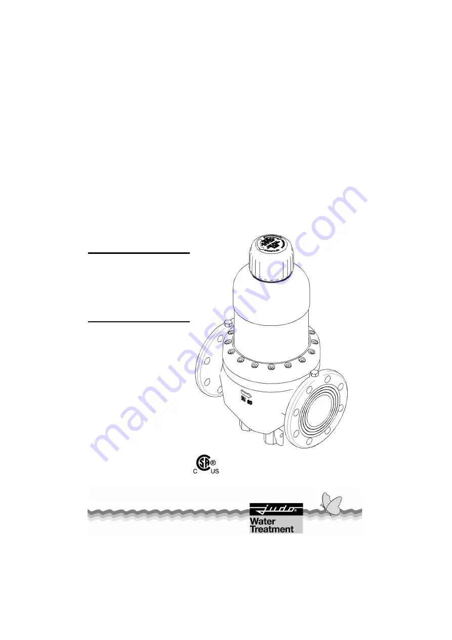 Judo PROFI JPF 2 1/2 DN65 Installation And Operating Instructions Manual Download Page 1