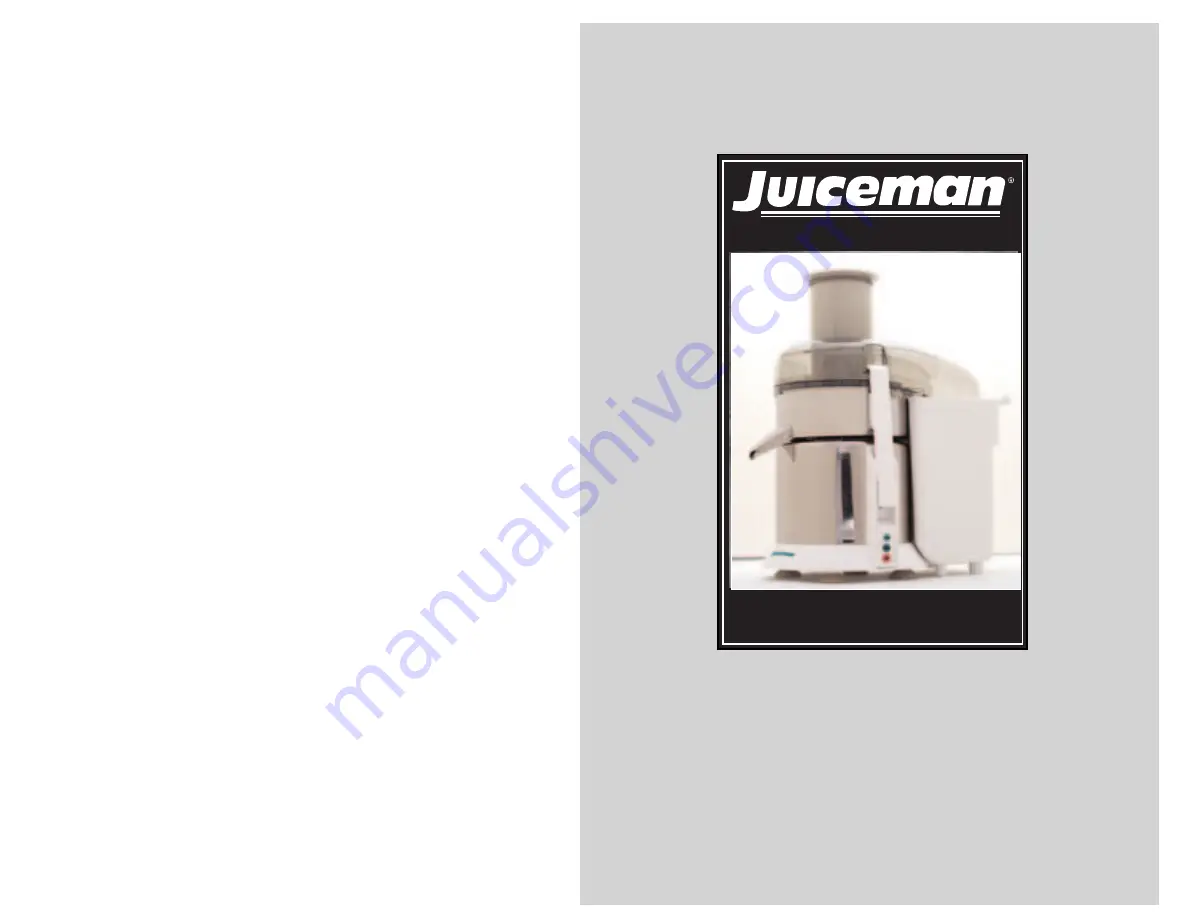 Juiceman JM419SS Скачать руководство пользователя страница 1