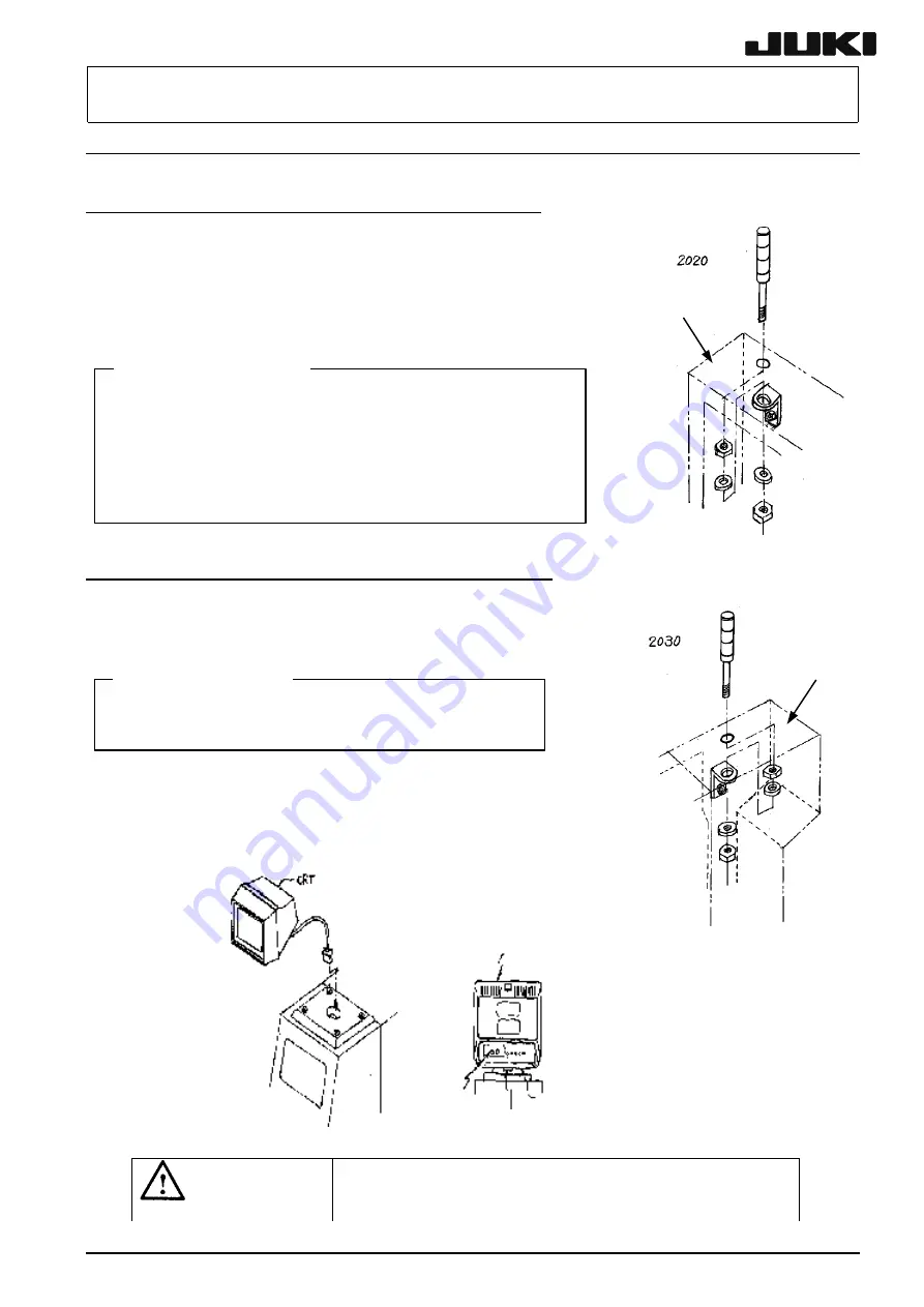 JUKI KE-2000 Series Installation Manual Download Page 34