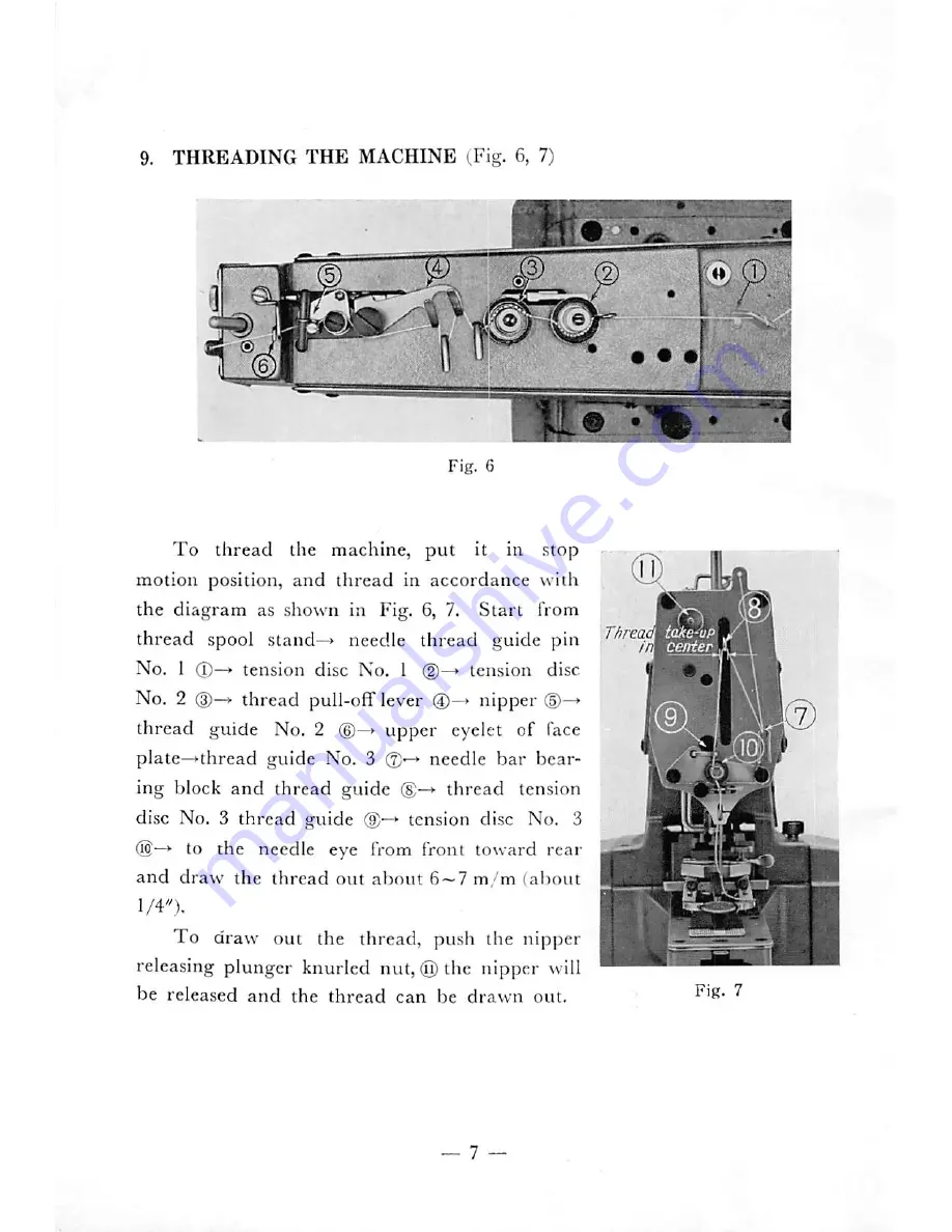 JUKI MB-372 Instruction Book Download Page 9