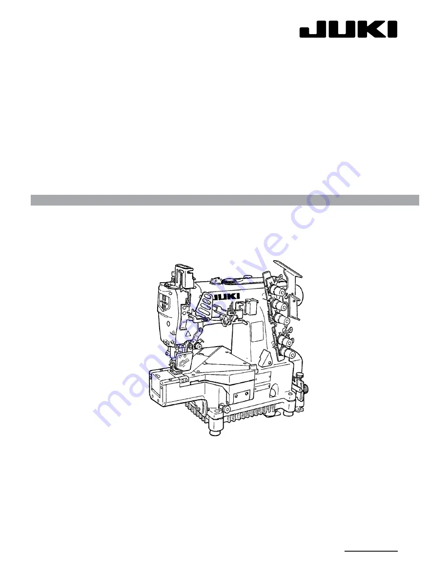 JUKI MF-7800D Series Engineer'S Manual Download Page 1