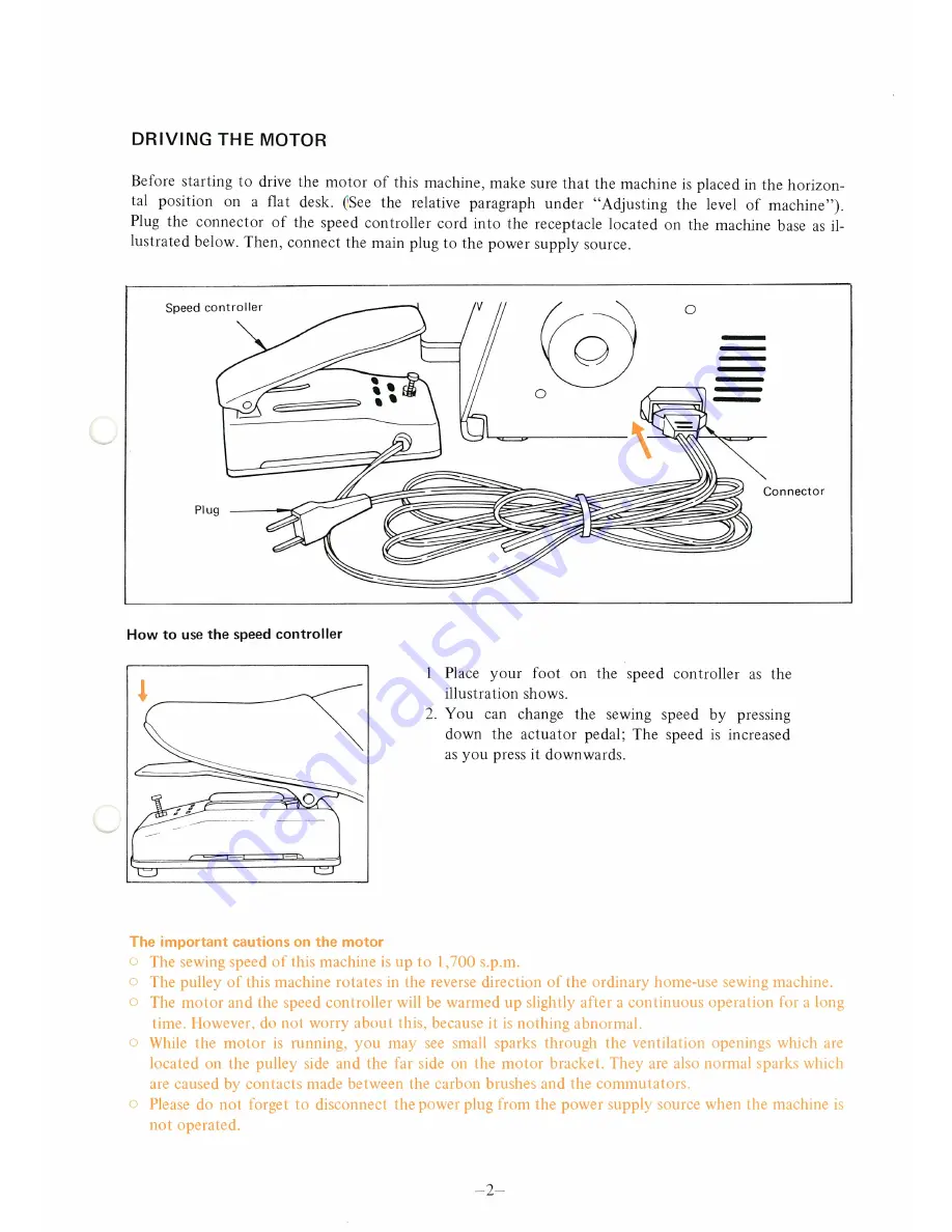 JUKI MO-102 Instruction Book Download Page 5