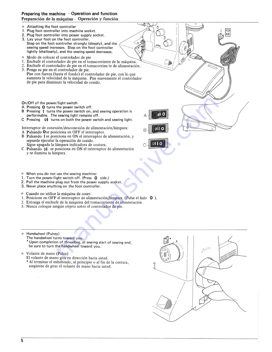 JUKI MO-613 Instruction Manual Download Page 6