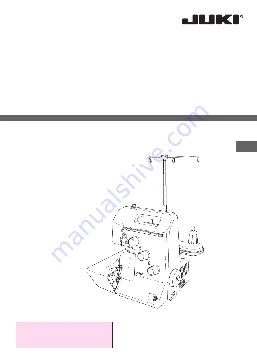 JUKI MO-623N Instruction Manual Download Page 1