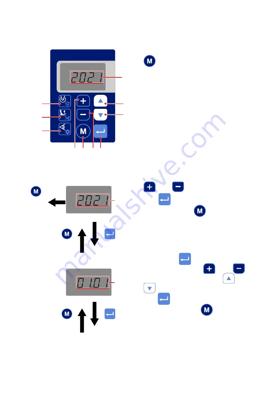 JUKI MO-6800D/DD20 Series Скачать руководство пользователя страница 61