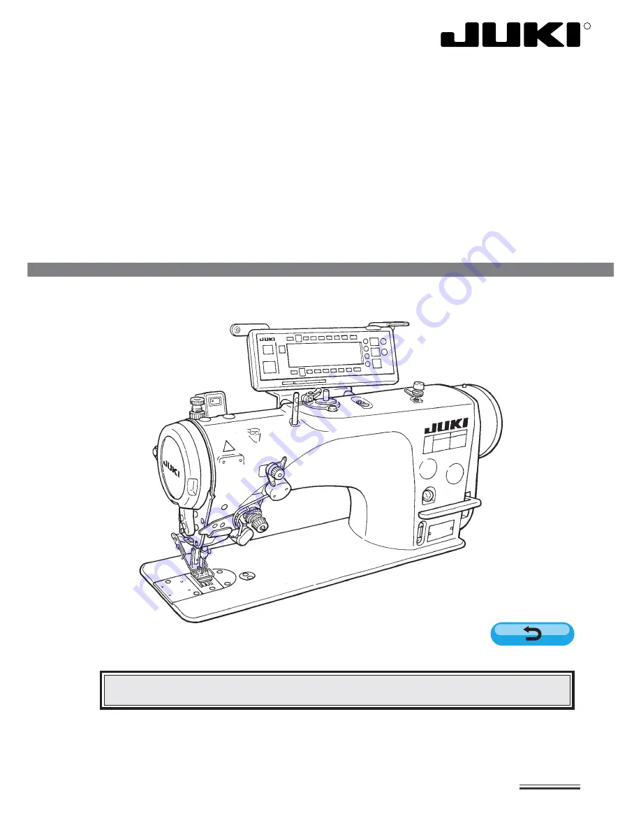 JUKI SC-916 Скачать руководство пользователя страница 1