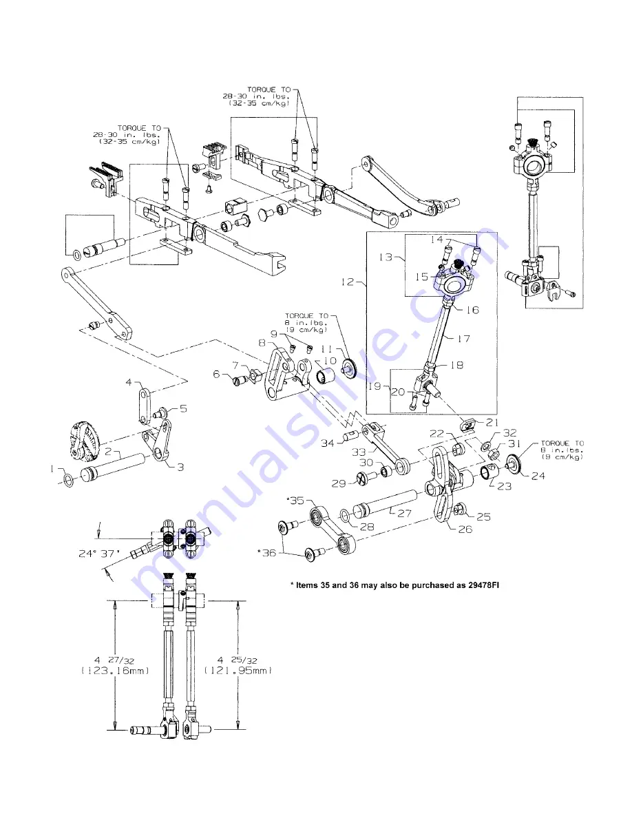 JUKI Union Special 36200L220-60 Adjusting Instructions And Illustrated Parts List Download Page 36