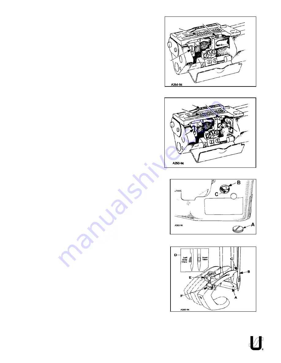 JUKI UnionSpecial 35800BLWG Adjusting Instructions / Illustrated Parts List Download Page 13