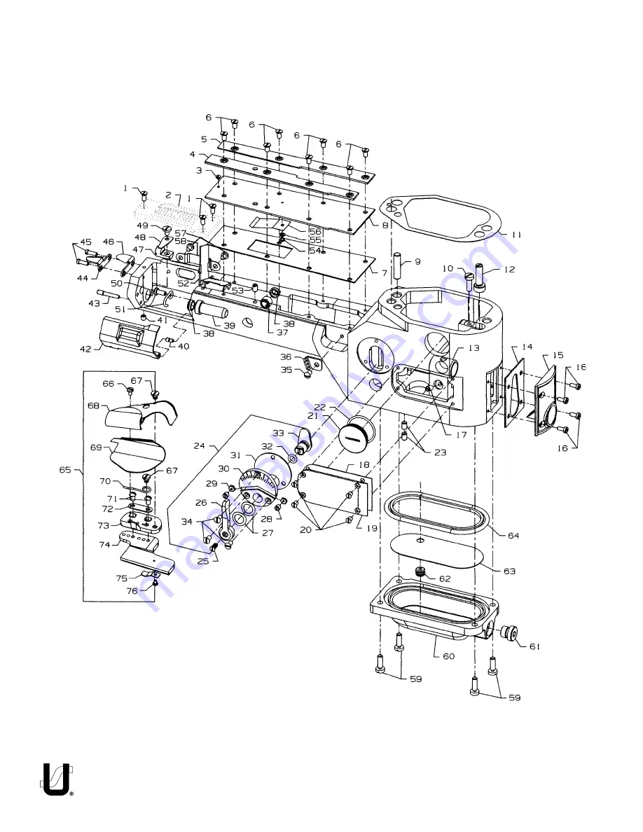 JUKI UnionSpecial 35800BLWG Adjusting Instructions / Illustrated Parts List Download Page 30